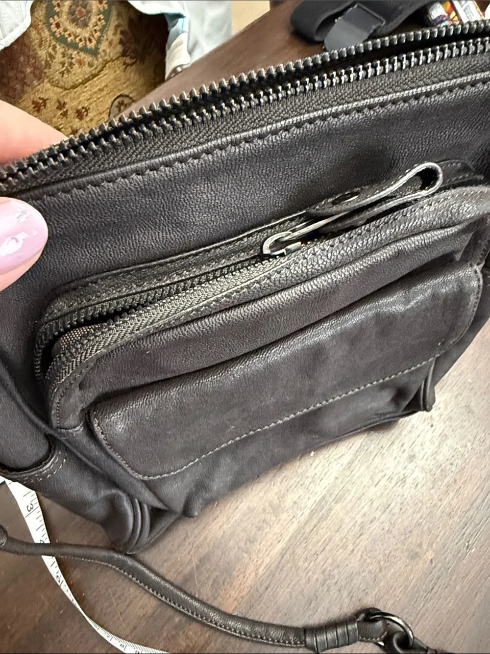 DANIER Compact Leather Crossbody Bag - Picture 5 of 5